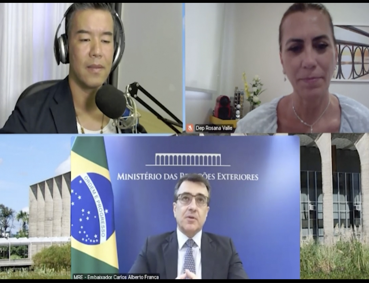 Jhony Sasaki e Rosana Valle conseguem apoio de Ministro da Relações dos Exteriores para ajudar brasileiros