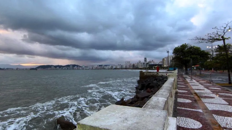 Tempo vai virar com chegada de frente fria na Baixada Santista nesta sexta-feira