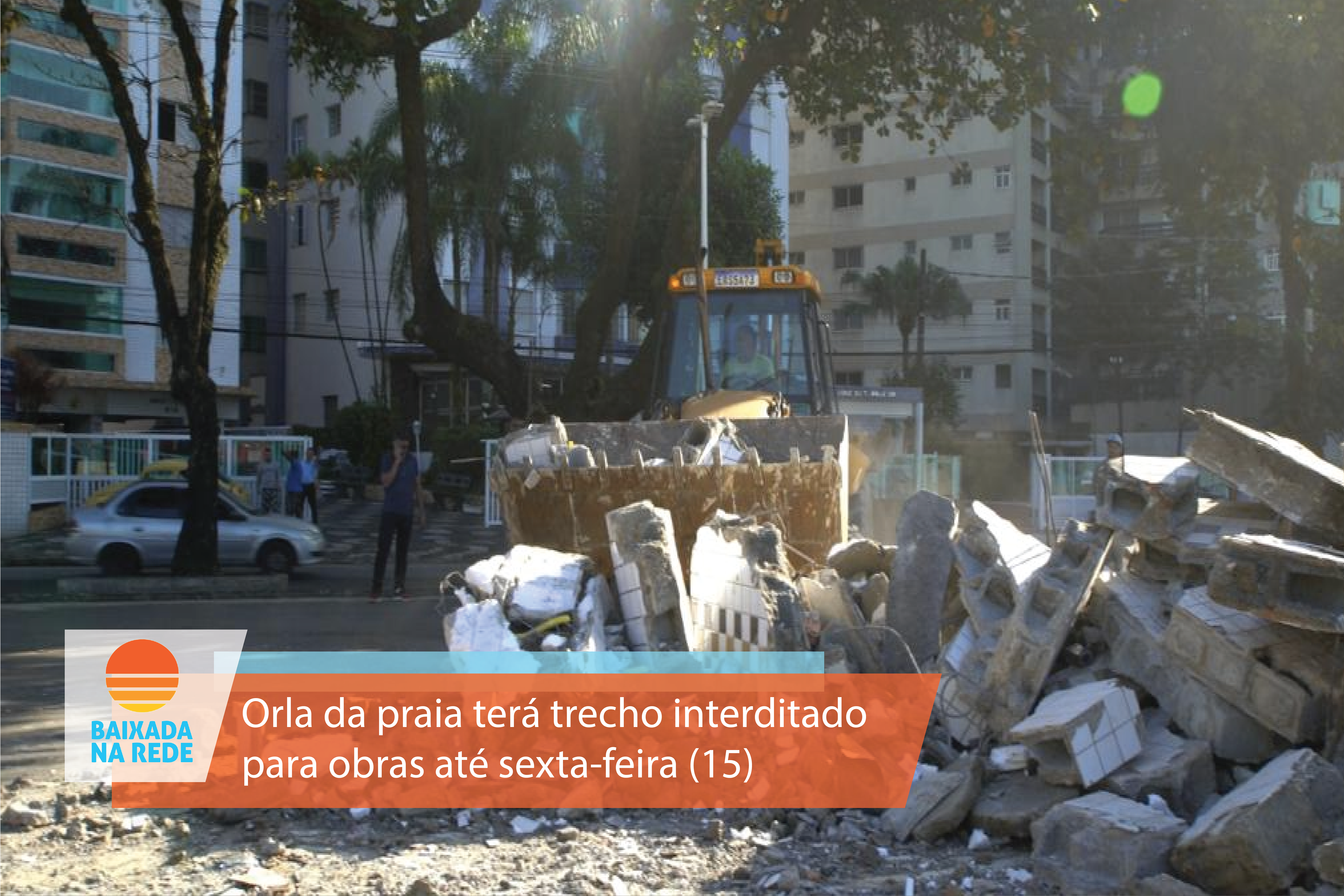 Praia do gonzaguinha obras