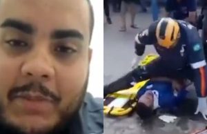 Vídeo de socorrista do Samu caindo sobre paciente durante atendimento já ultrapassou os 3 milhões de visualizações
