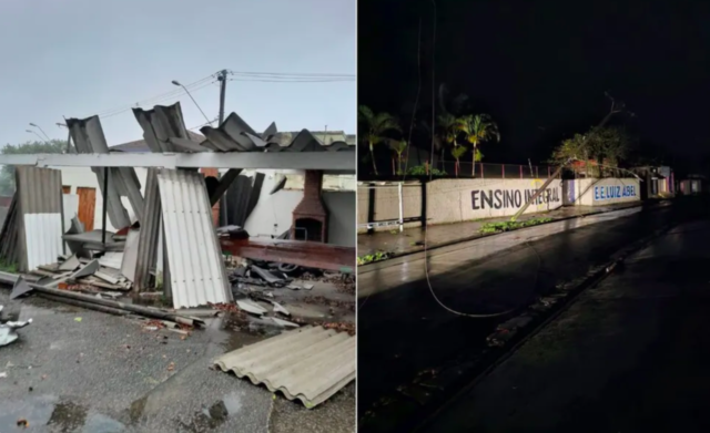 tempestade com chuva e vento forte