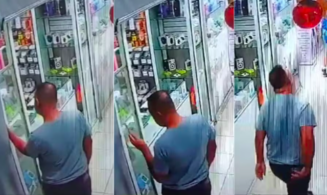 Homem furta celular em galeria de Santos