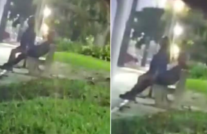 Casal é flagrado fazendo sexo em banco na orla de Santos, SP