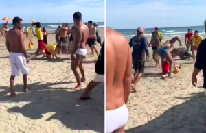 Banhista é preso por dar soco no rosto de guarda-vidas em praia no litoral de SP