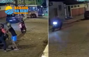 Mulher tem moto levada por criminosos em São Vicente, SP