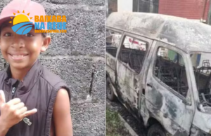 Mãe de menino desaparecido reconhece vestígios da roupa dele em van incendiada em São Vicente, SP
