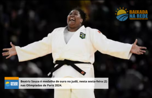Beatriz Souza é medalha de ouro no judô, nesta sexta-feira (2),nas Olimpíadas Paris 2024.