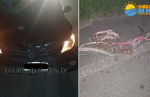 CICLISTA MORRE APÓS CRUZAR RODOVIA, PRAIA GRANDE SP