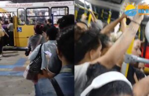 “SUPERLOTAÇÃO” EM ÔNIBUS CAUSA TRANSTORNO EM TERMINAL