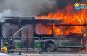 Avião cai e atinge ônibus deixando vítimas em estado grave