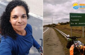 Mulher que pedalou cerca de três meses chega ao seu destino final. Saiba mais…