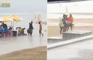 Duas mulheres ficam feridas após serem atingidas por raio, no litoral SP