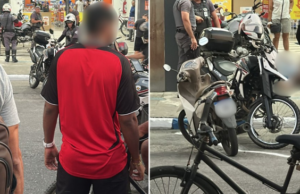 Assaltante é baleado por segurança e preso em flagrante em Guarujá