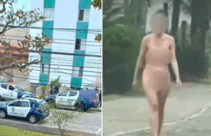 Mulher que saiu nua após matar o pai diz à polícia que se prostituía por influência dele; entenda