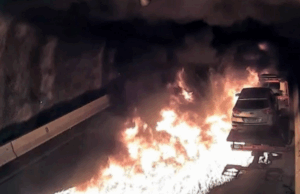 Incêndio de veículo em túnel causa interdição de 2 horas na Serra Nova da Tamoios