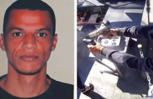 Polícia procura por homem que atirou contra a ex com duas armas dentro de pastelaria.