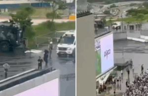 Torcedor morre atropelado por caminhão da PM no estádio do Corinthians.