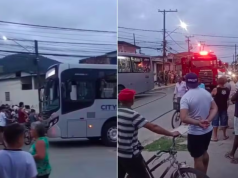 Idosa morre em acidente ao descer de ônibus no litoral de SP.