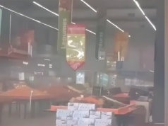 Supermercado é evacuado após vazamento de gás em São Vicente.